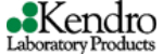 black and green logo that says "kendro laboratory products"