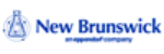blue logo that says "new brunswick"