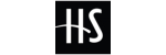 black and white logo that says "HS"